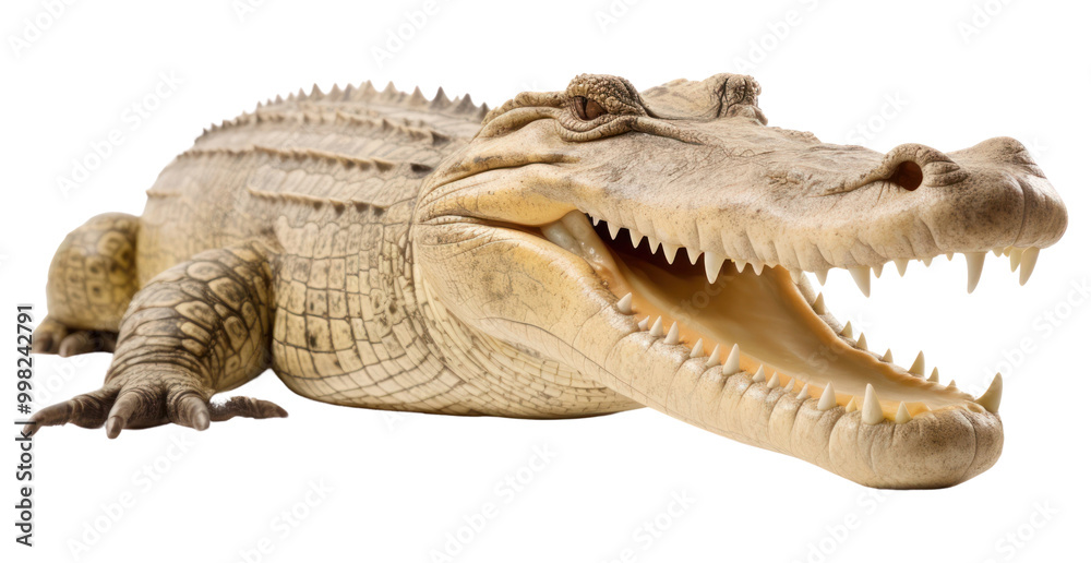 Fototapeta premium PNG Caiman dinosaur reptile animal.