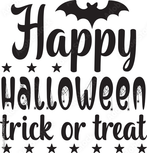 happy Halloween trick or treat SVG