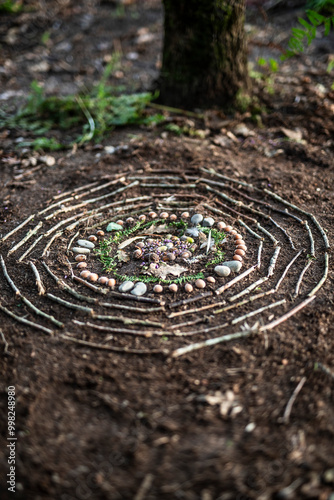 Mandala en land art