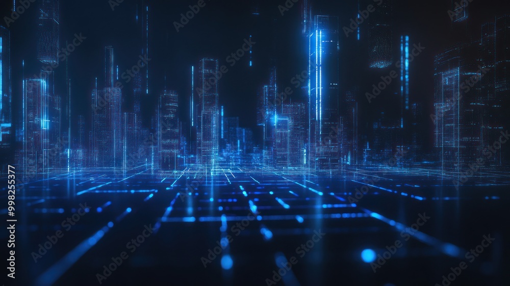 Digital Cityscape: A Futuristic Vision Digital Cityscape: A Futuristic Vision