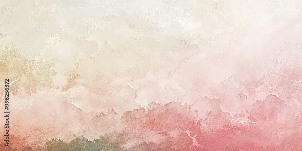 Oil paint strokes on wide canvas, mist smoke textured green background decorating art painting illustration, generated ai	
