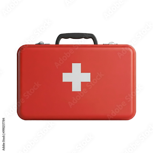 first aid kit isolated