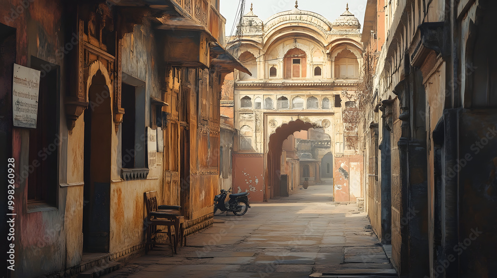 Obraz premium Exploring Ancient Cities, a vivid journey through time, showcasing the intricate architecture and rich history of forgotten places.