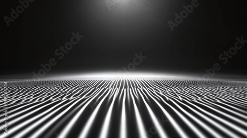 Black dark abstract technology background with grid lines.  photo