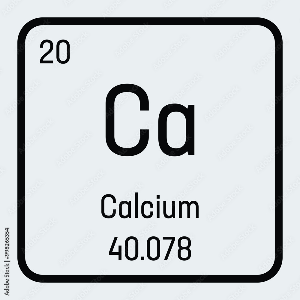 Calcium icon. Ca chemical element Calcium icon. Ca chemical element