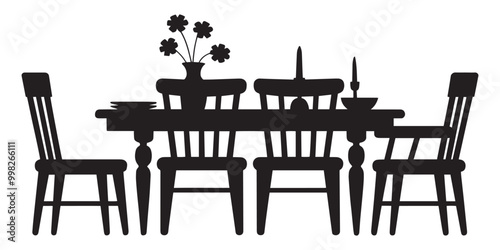 Chair table Silhouette Collection