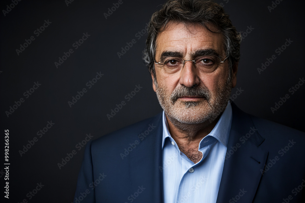 Portrait of middle-aged European man with glasses, mature male model photos for professional headshots and editorial use in photography and design projects
Portrait of middle-aged European man with glasses, mature male model photos for professional headshots and editorial use in photography and design projects