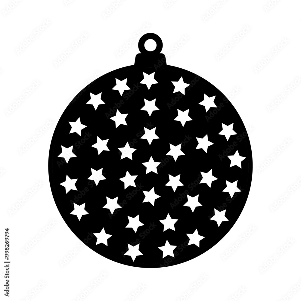 Fototapeta premium boule de noël, décoration de fin d'année, vecteur