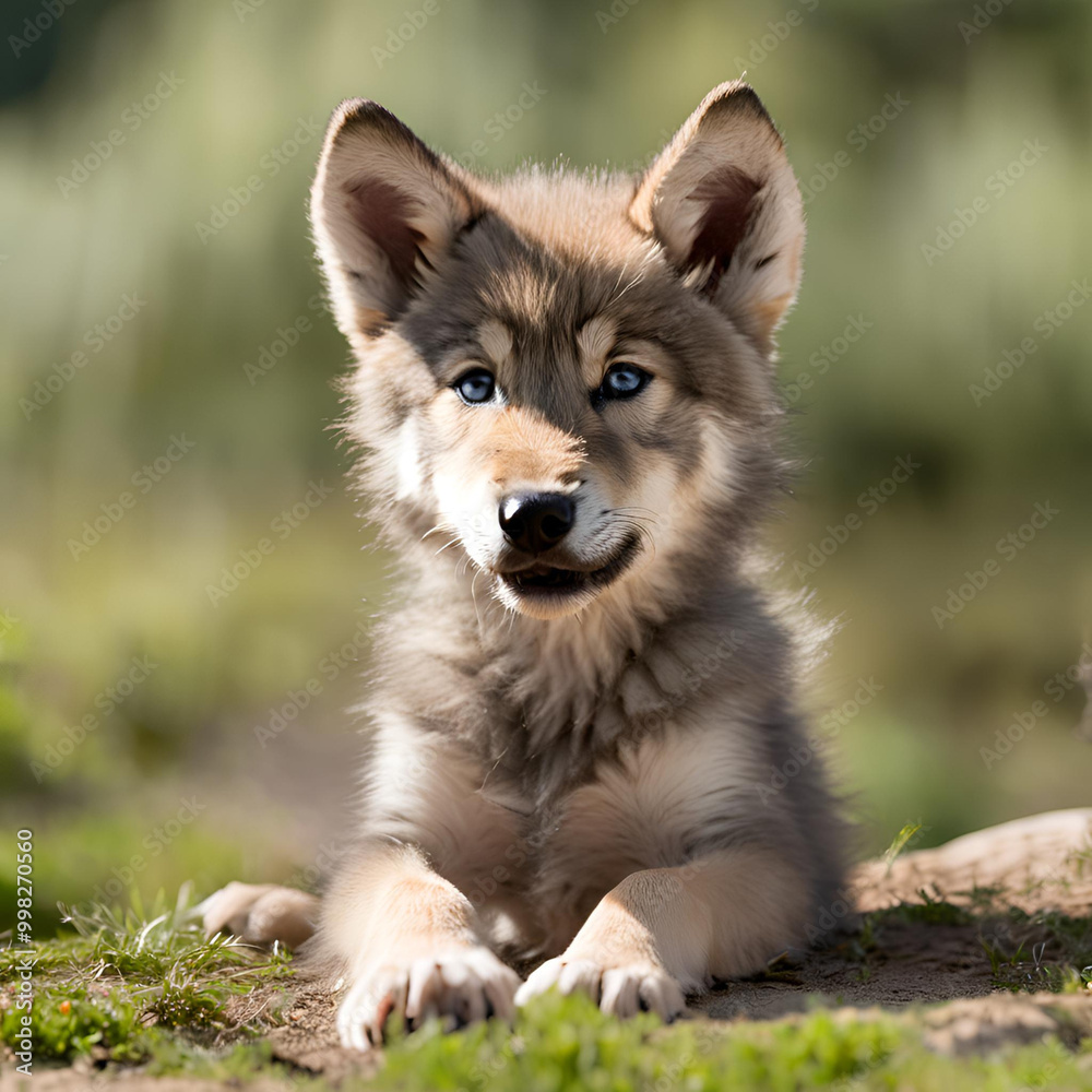 Fototapeta premium wolf cub
