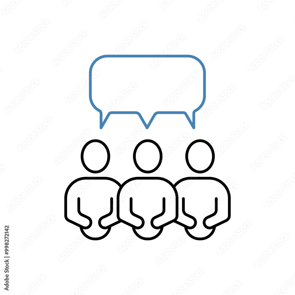 opinion concept line icon. Simple element illustration. opinion concept outline symbol design. opinion concept line icon. Simple element illustration. opinion concept outline symbol design.