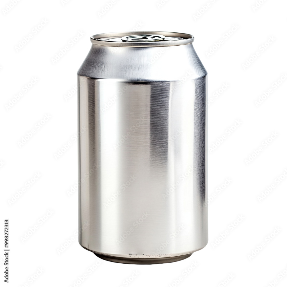 An aluminum soda can against a transparent background An aluminum soda can against a transparent background