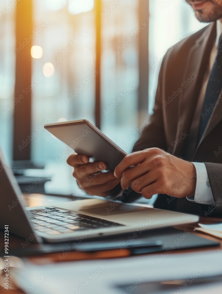 Business Professional using Phone