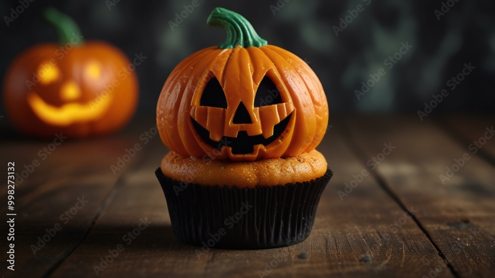 halloween pumpkin on table halloween pumpkin on table