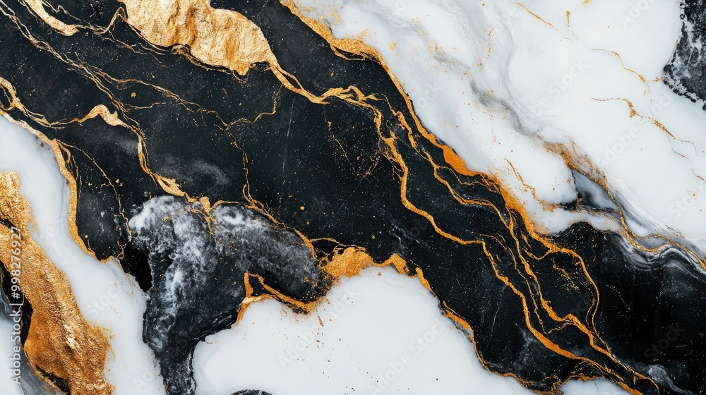 Black gold and white marble texture background Black gold and white marble texture background
