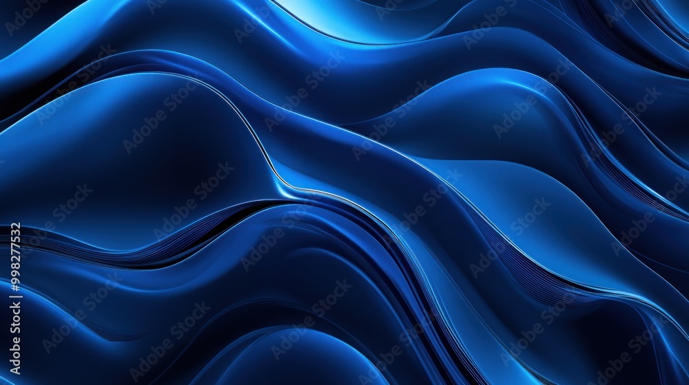 Obraz premium Abstract Blue Swirling Background