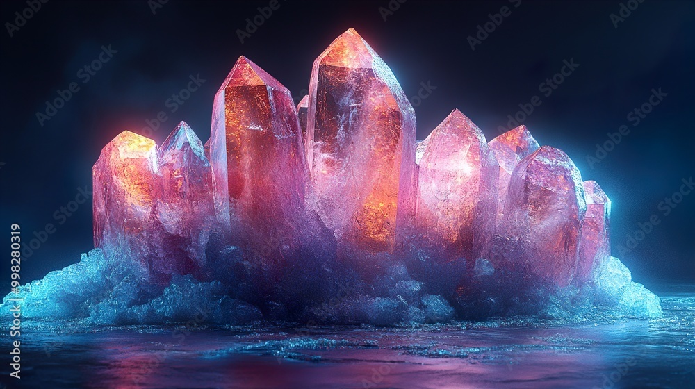 Glowing Crystals: A Close-Up Look at Nature's Beauty Glowing Crystals: A Close-Up Look at Nature's Beauty