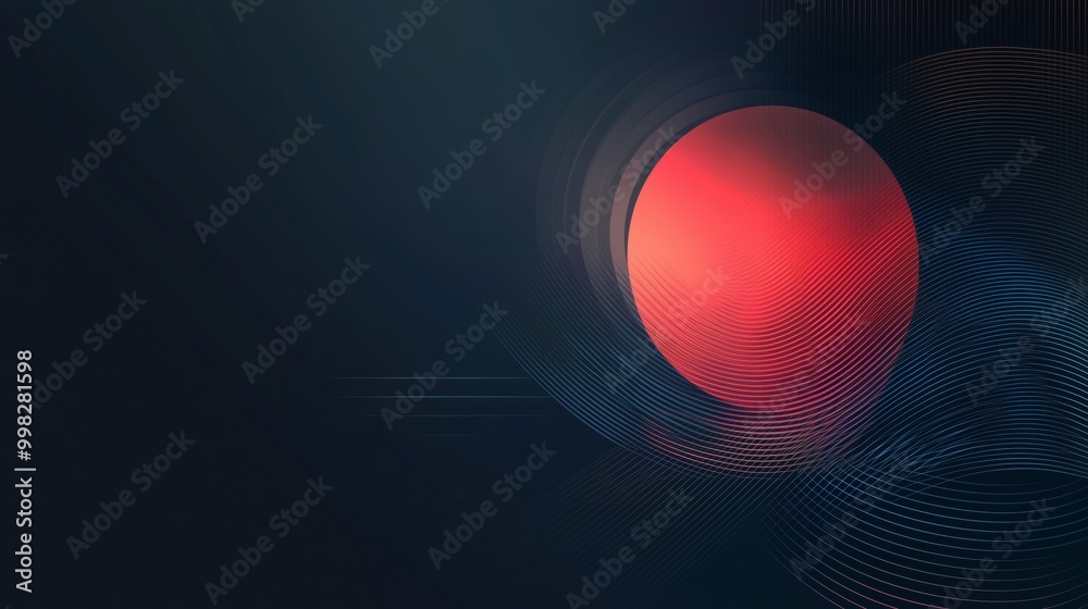 Abstract Minimal Design with Circle and Line Elements Abstract Minimal Design with Circle and Line Elements