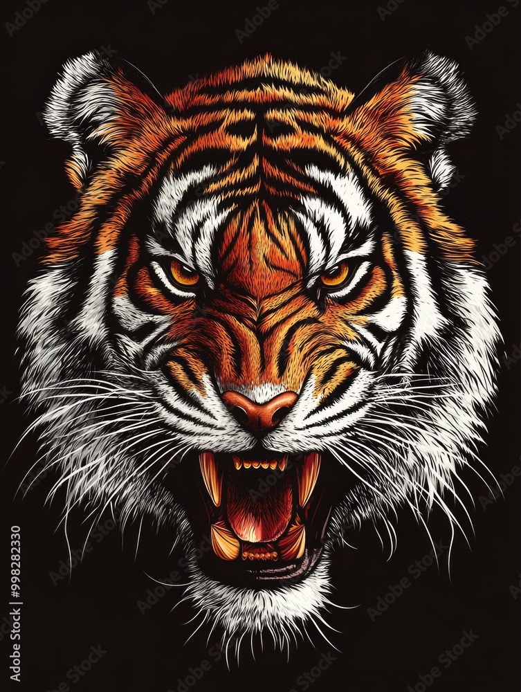 Fototapeta premium Tiger Head Portrait