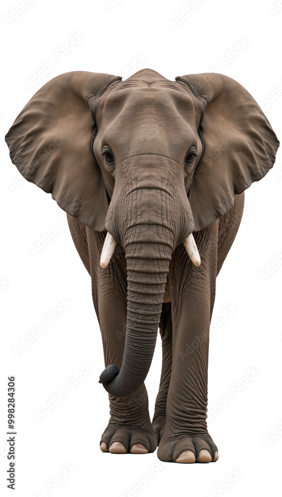 Obraz premium Elephant isolated as a transparent PNG file