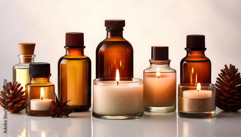 Scented Candle with Relaxing Aromatherapy Oils Scented Candle with Relaxing Aromatherapy Oils