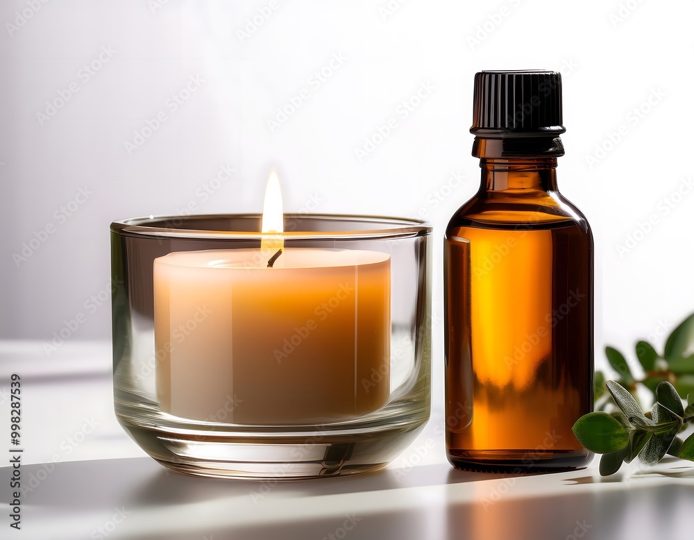 Scented Candle with Relaxing Aromatherapy Oils Scented Candle with Relaxing Aromatherapy Oils