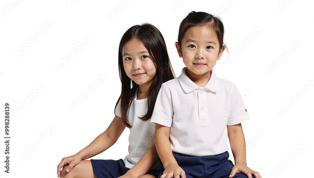 Siblings isolated as separate transparent PNGs Isolated Transparent Background Siblings isolated as separate transparent PNGs Isolated Transparent Background