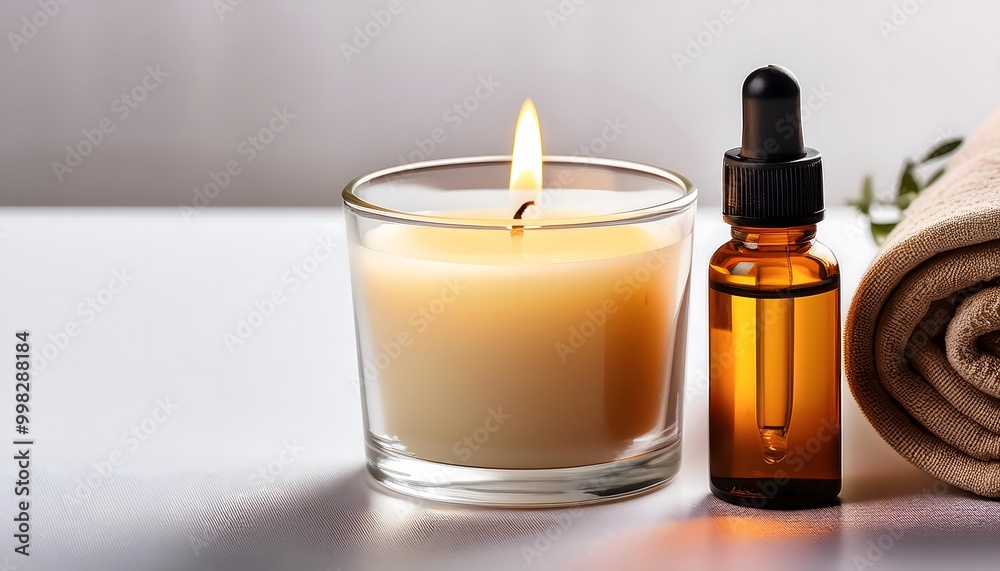 Scented Candle with Relaxing Aromatherapy Oils Scented Candle with Relaxing Aromatherapy Oils