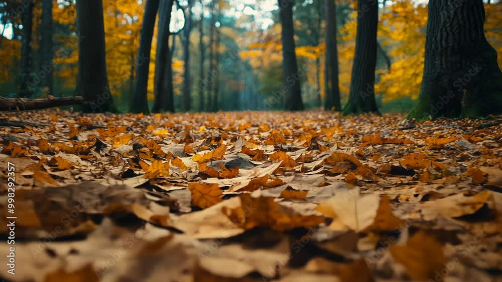 Autumn Leaves Carpet in Forest Autumn Leaves Carpet in Forest