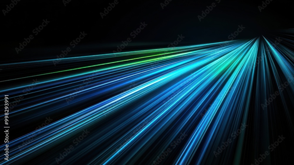 Abstract Light Streaks on a Dark Background Abstract Light Streaks on a Dark Background