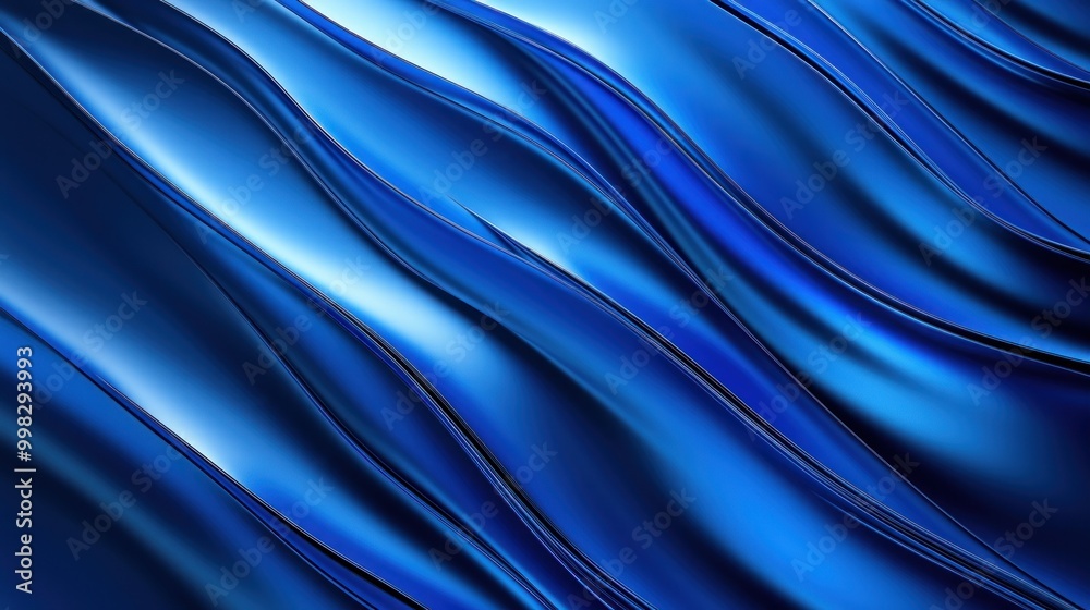 Obraz premium Abstract Blue Waves