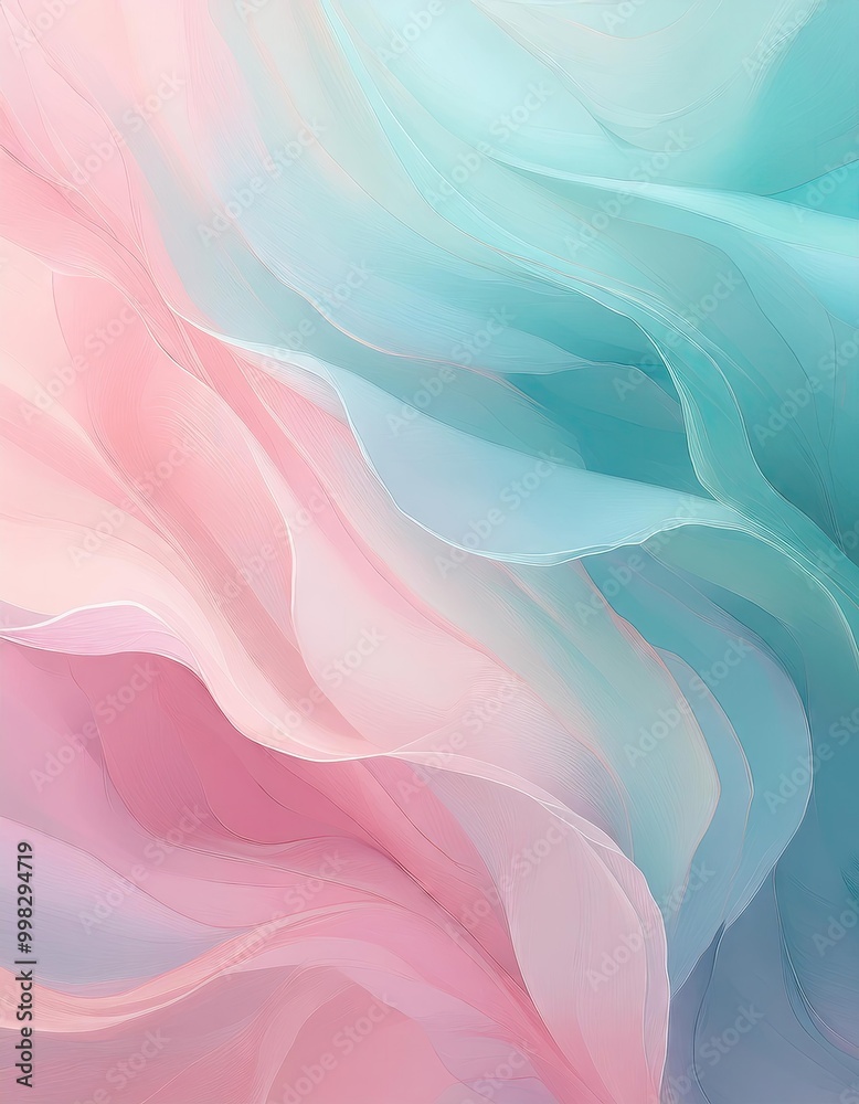 Abstract pink & blue waves Abstract pink & blue waves