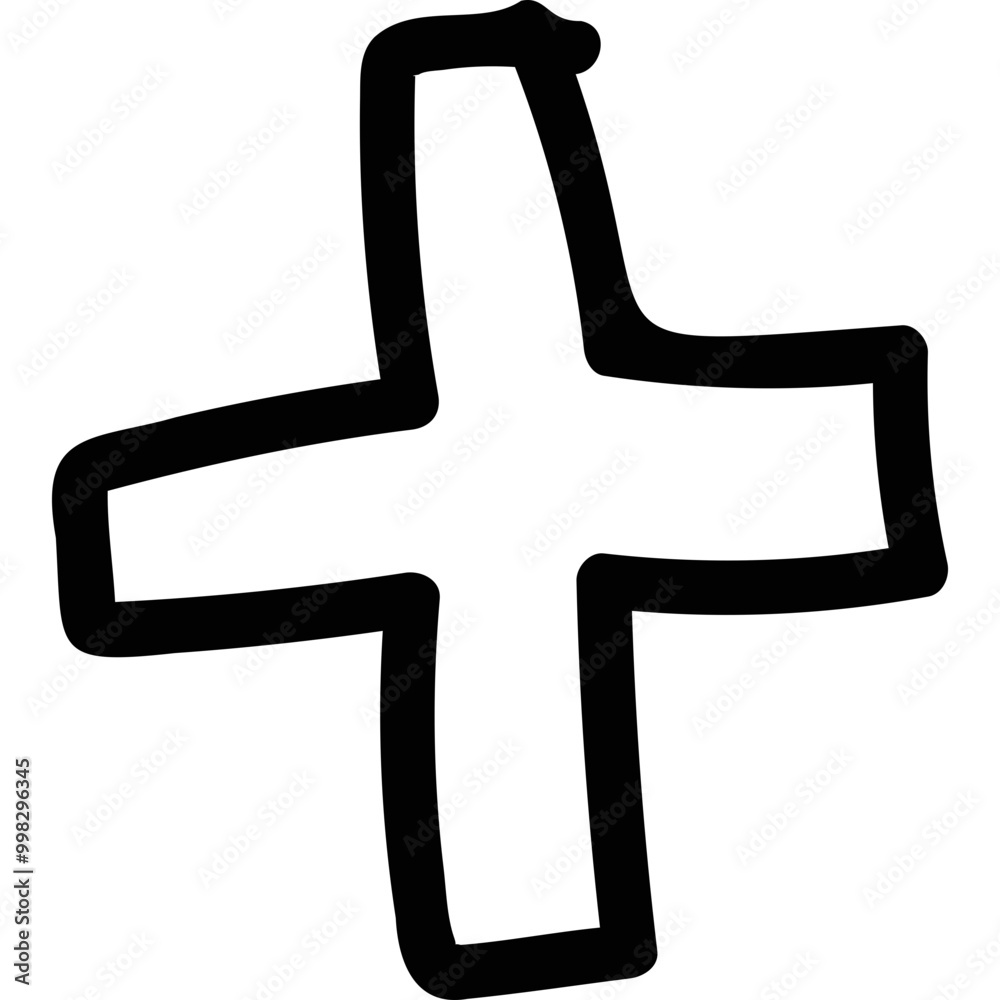 Obraz premium Simple vector icon add button