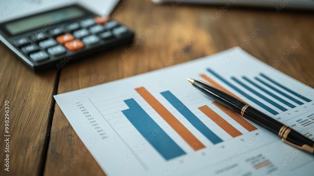 Financial Analysis with Bar Charts and Pen Financial Analysis with Bar Charts and Pen