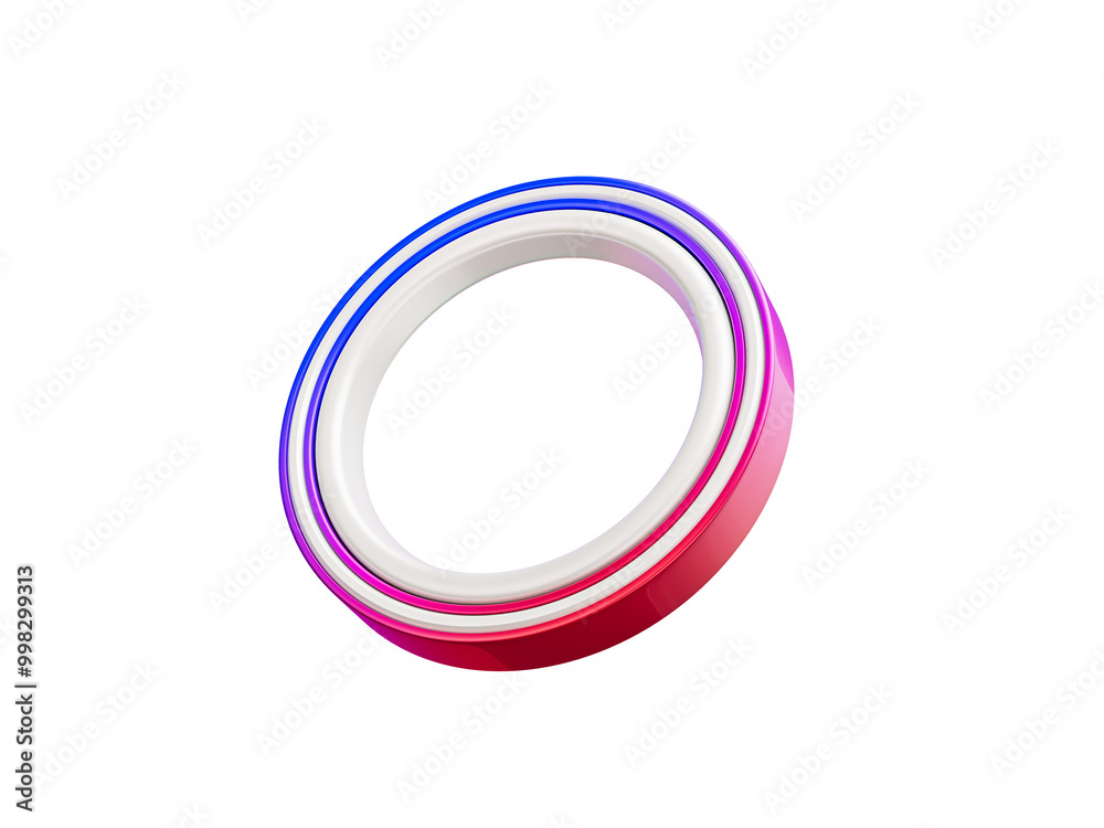 Circle Social Media Profile 3D Frame Isolated on Transparent Background Circle Social Media Profile 3D Frame Isolated on Transparent Background