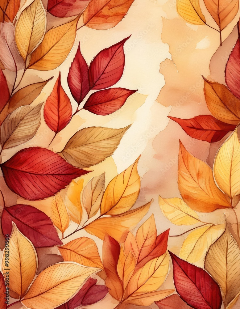 Vibrant autumn leaves