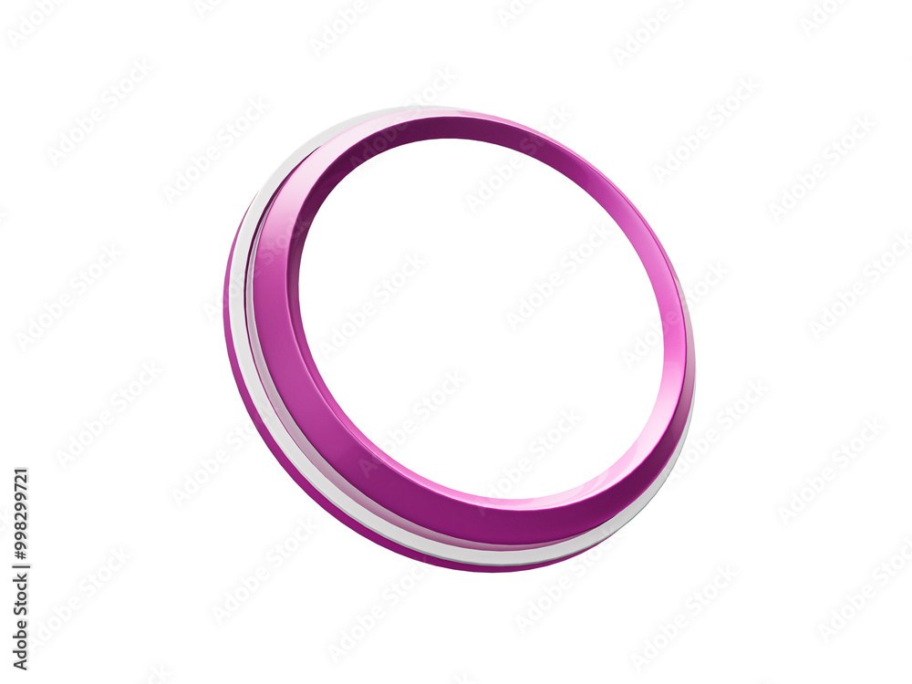 Purple Circle Social Media Profile 3D Frame Isolated on Transparent Background Purple Circle Social Media Profile 3D Frame Isolated on Transparent Background