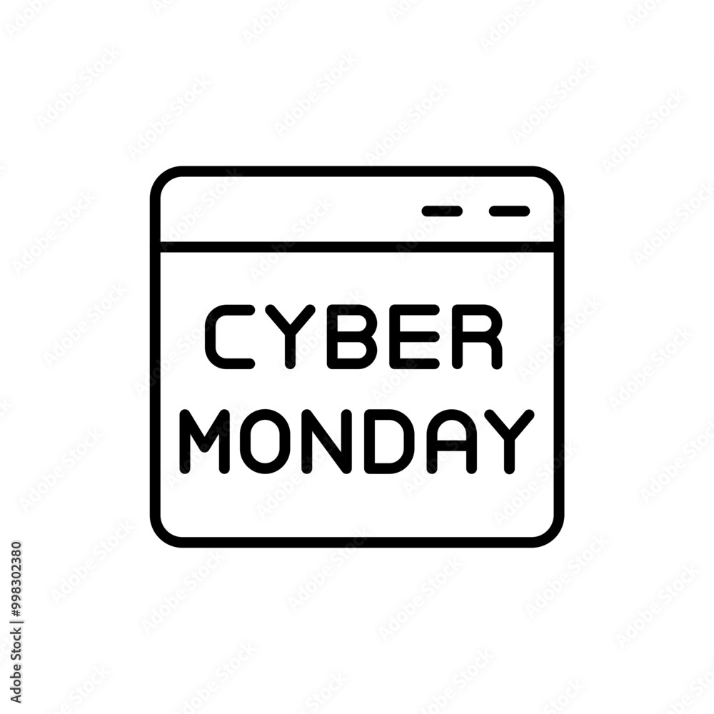 Cyber monday outline icons, minimalist vector illustration ,simple transparent graphic element .Isolated on white background Cyber monday outline icons, minimalist vector illustration ,simple transparent graphic element .Isolated on white background