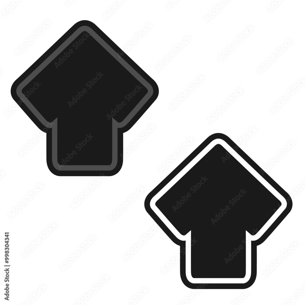 New cool black arrows with gray contour black spear tip, peak icon. New cool black arrows with gray contour black spear tip, peak icon.