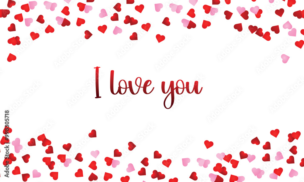 Beautiful Valentine's background with papercut hearts Beautiful Valentine's background with papercut hearts