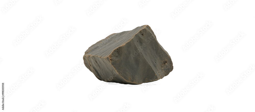 Naklejka premium Rock floating on transparent background isolated
