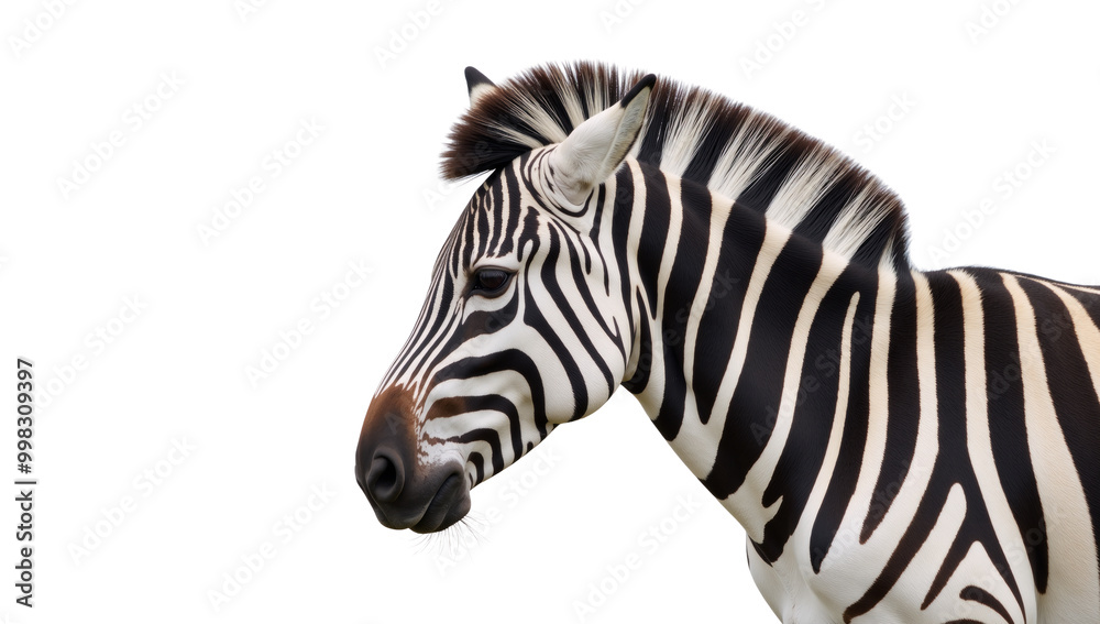 Zebra illustrated against an isolate transparent PNG Zebra illustrated against an isolate transparent PNG