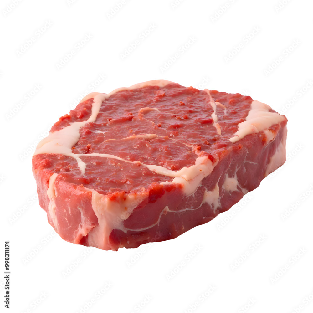 raw beef steak isolated on a transparent background raw beef steak isolated on a transparent background