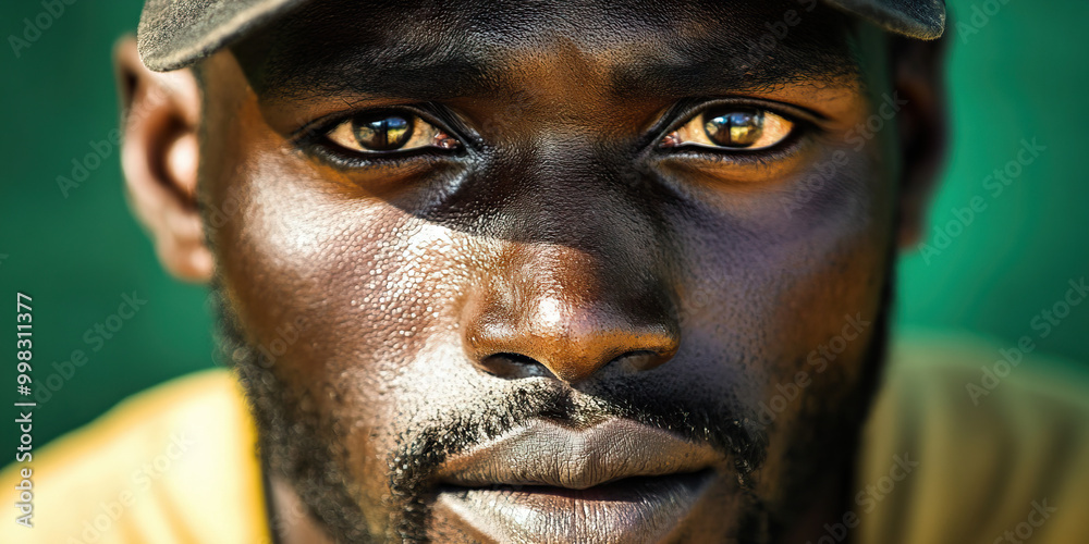 Real Face of Africa: A close-up portrait of an African man in his work attire. Real Face of Africa: A close-up portrait of an African man in his work attire.