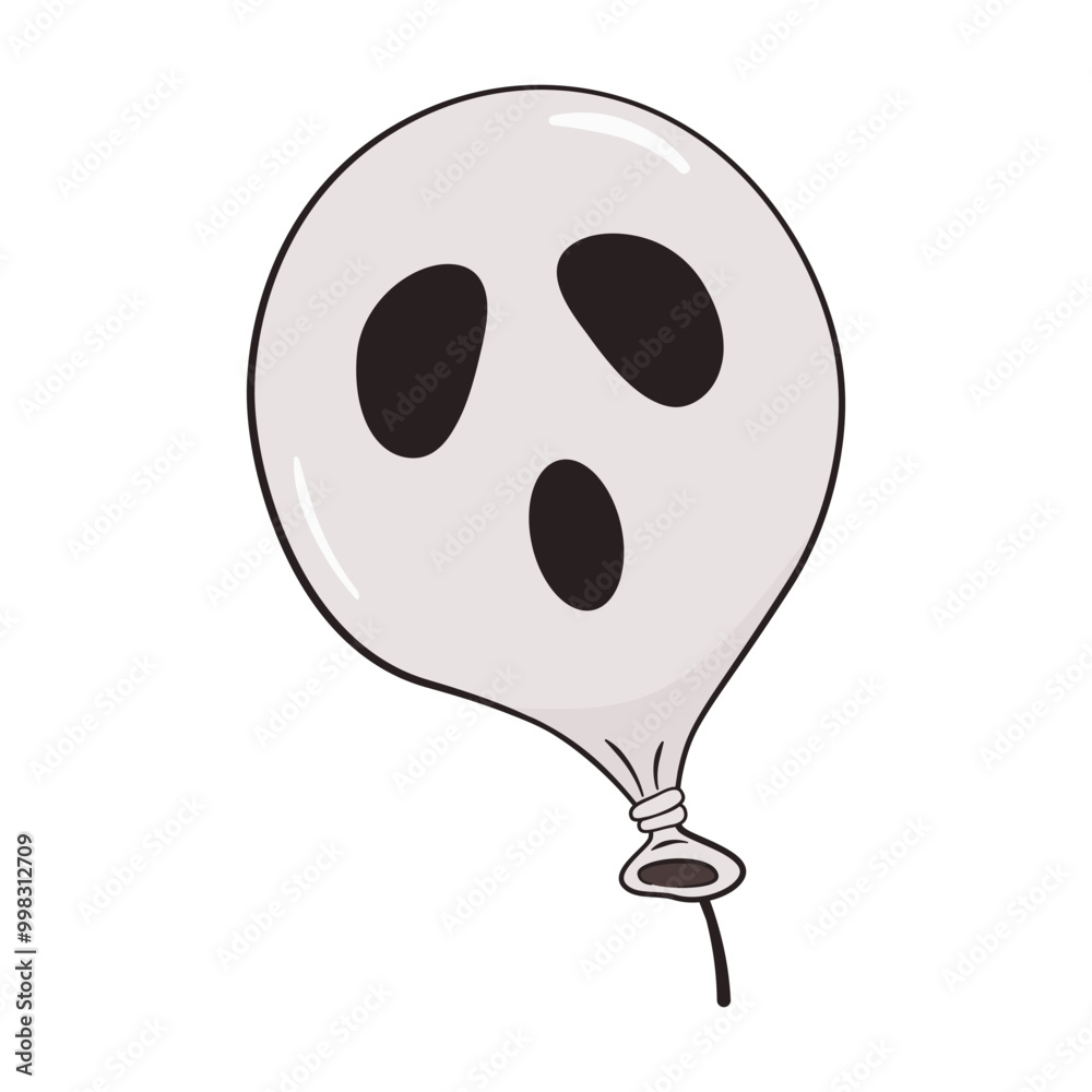 Fototapeta premium Ghost balloon. Halloween decoration