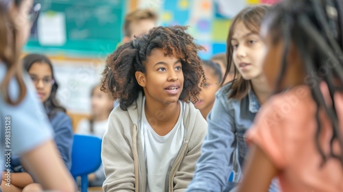 Engaging Classroom Discussion Teacher-Led Learning Session with Active Student Participation