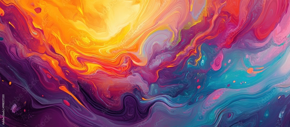 Vibrant abstract background featuring rich colors and dynamic textures Chaotic elements create a psychedelic visual experience Surreal fine art design Vibrant abstract background featuring rich colors and dynamic textures Chaotic elements create a psychedelic visual experience Surreal fine art design