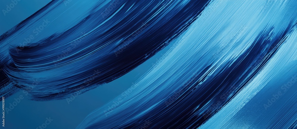 Abstract illustration featuring a blue background with stylized stretch marks resembling brush strokes Abstract illustration featuring a blue background with stylized stretch marks resembling brush strokes