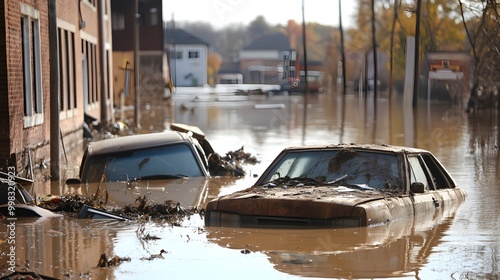 Muddy Floodwaters Submerge ...