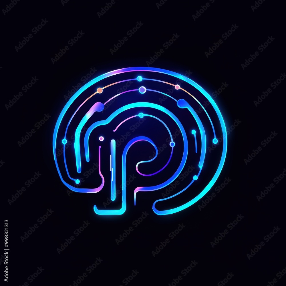 Creative logo concept capturing the spirit of innovation in AI Creative logo concept capturing the spirit of innovation in AI