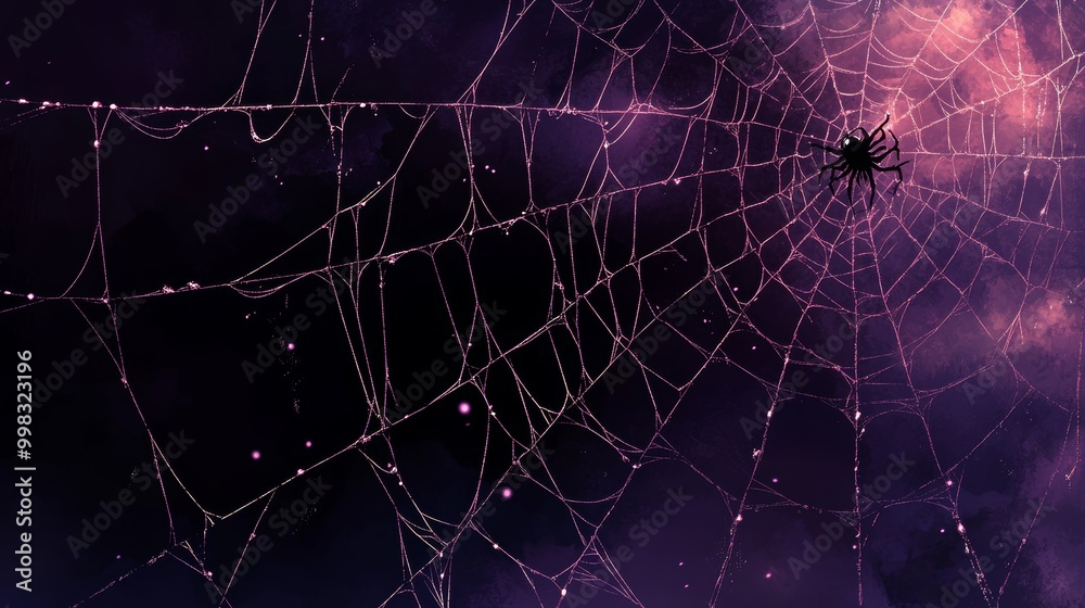 Intricate spiderweb illustration, detailed design, suitable for artistic projects, enhances visual storytelling, captivating and engaging composition Intricate spiderweb illustration, detailed design, suitable for artistic projects, enhances visual storytelling, captivating and engaging composition